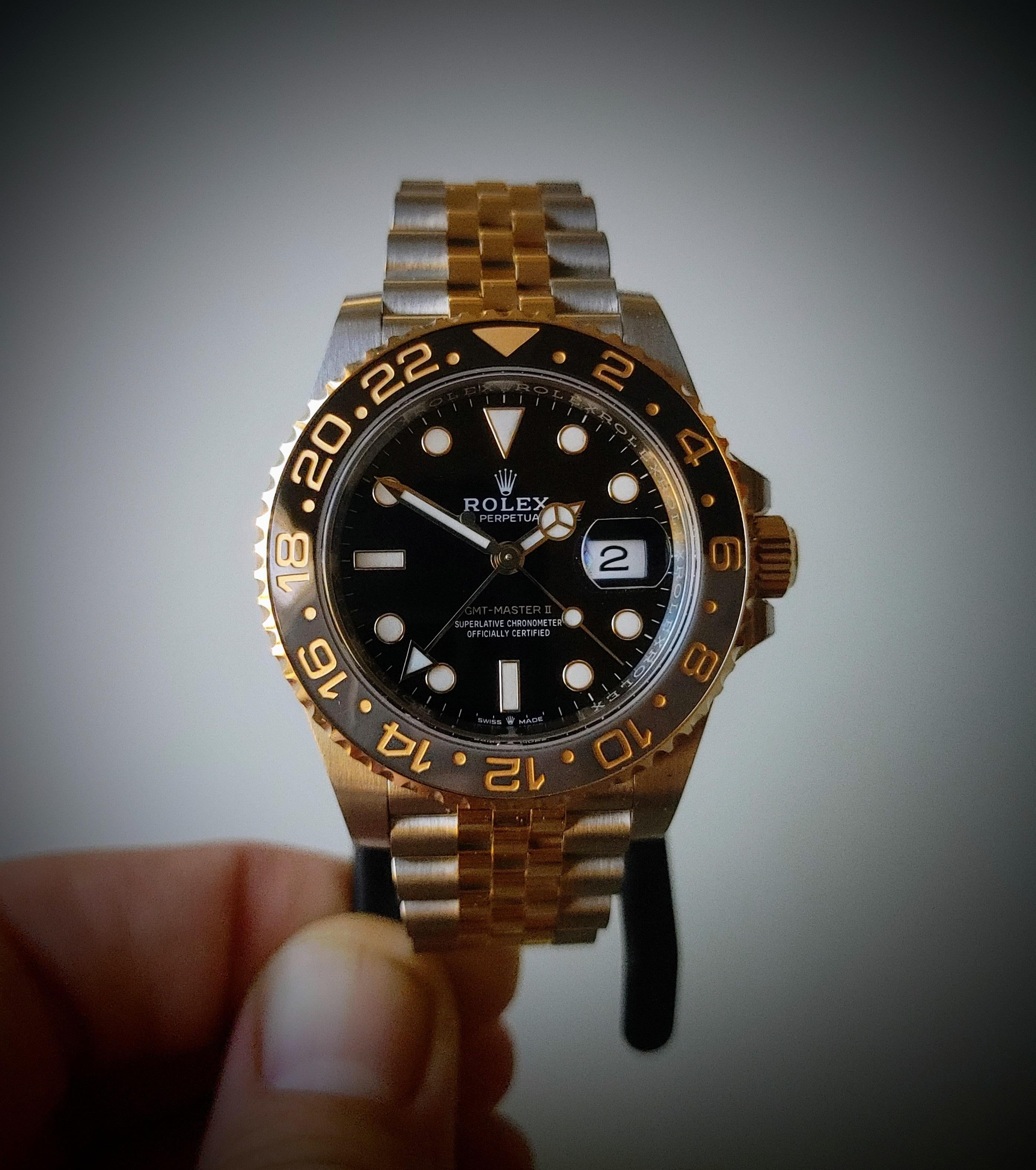 Rolex gmt master hot sale ii yellow gold