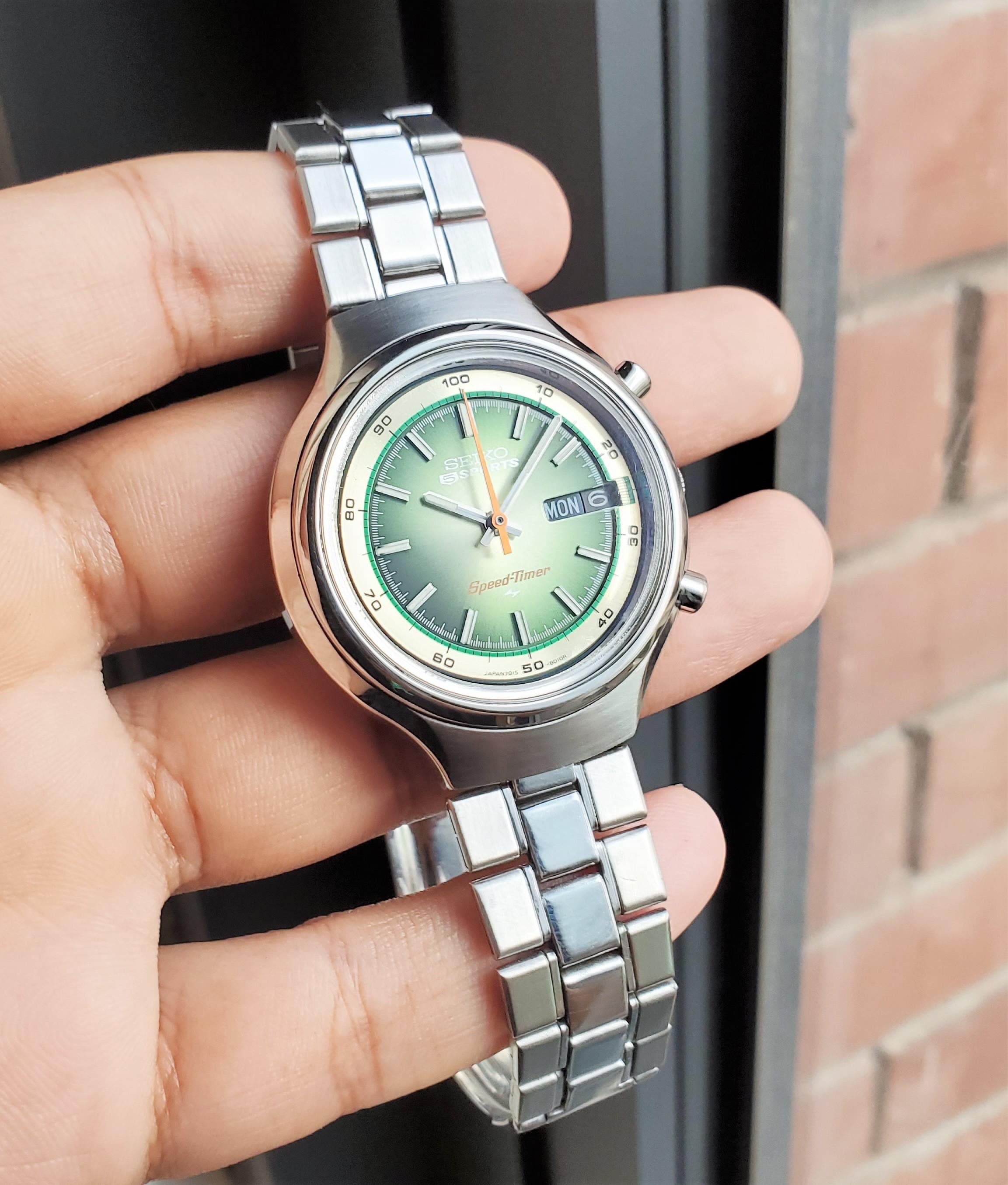 WTS] Seiko Green Speedtimer 1973 JDM SERVICED 7015-8000 Vintage