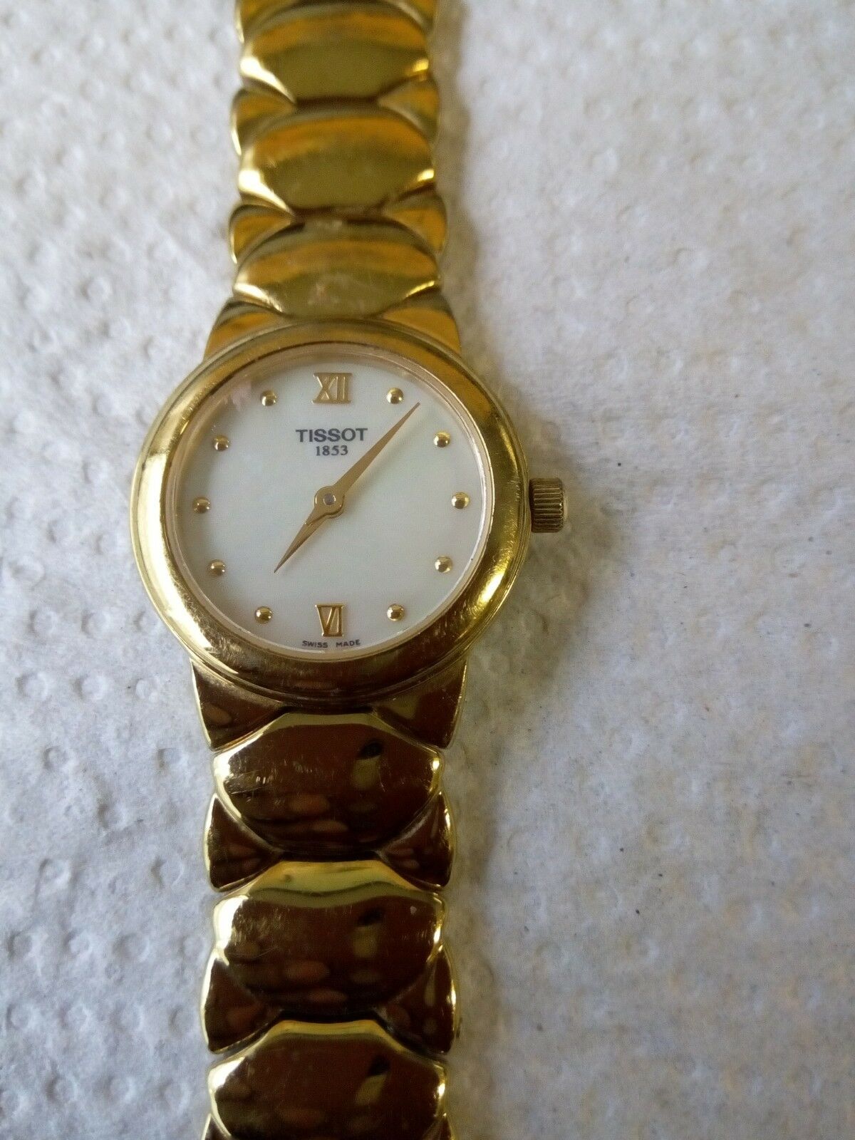 Tissot G324K Gold Toned Stainless Steel Sapphire Crystal Women