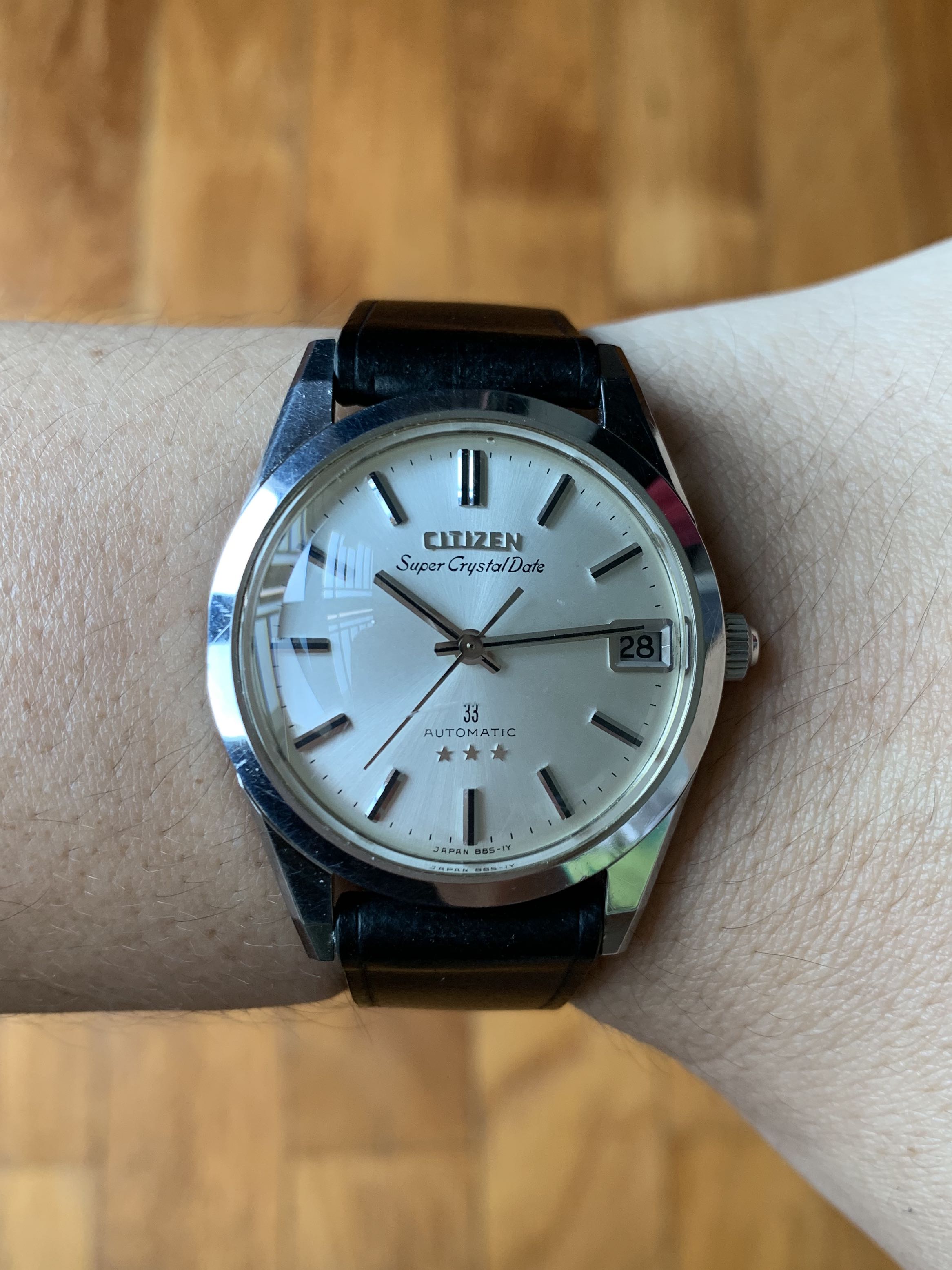 時計 CITIZEN Crystal Date 33J AUTOMATIC Rare Citizen Crystal Date 33J Parawater 150m/ case no