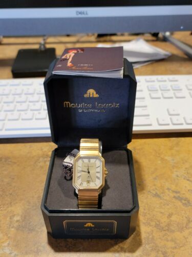 Vintage Designer Maurice Lacroix 80 s Swiss Quartz Date Watch