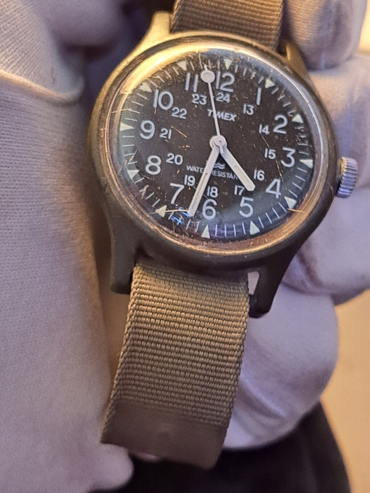 Vintage timex military on sale watch