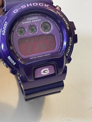 Casio G-shock DW-6900CC-6 purple Digital New Battery Great