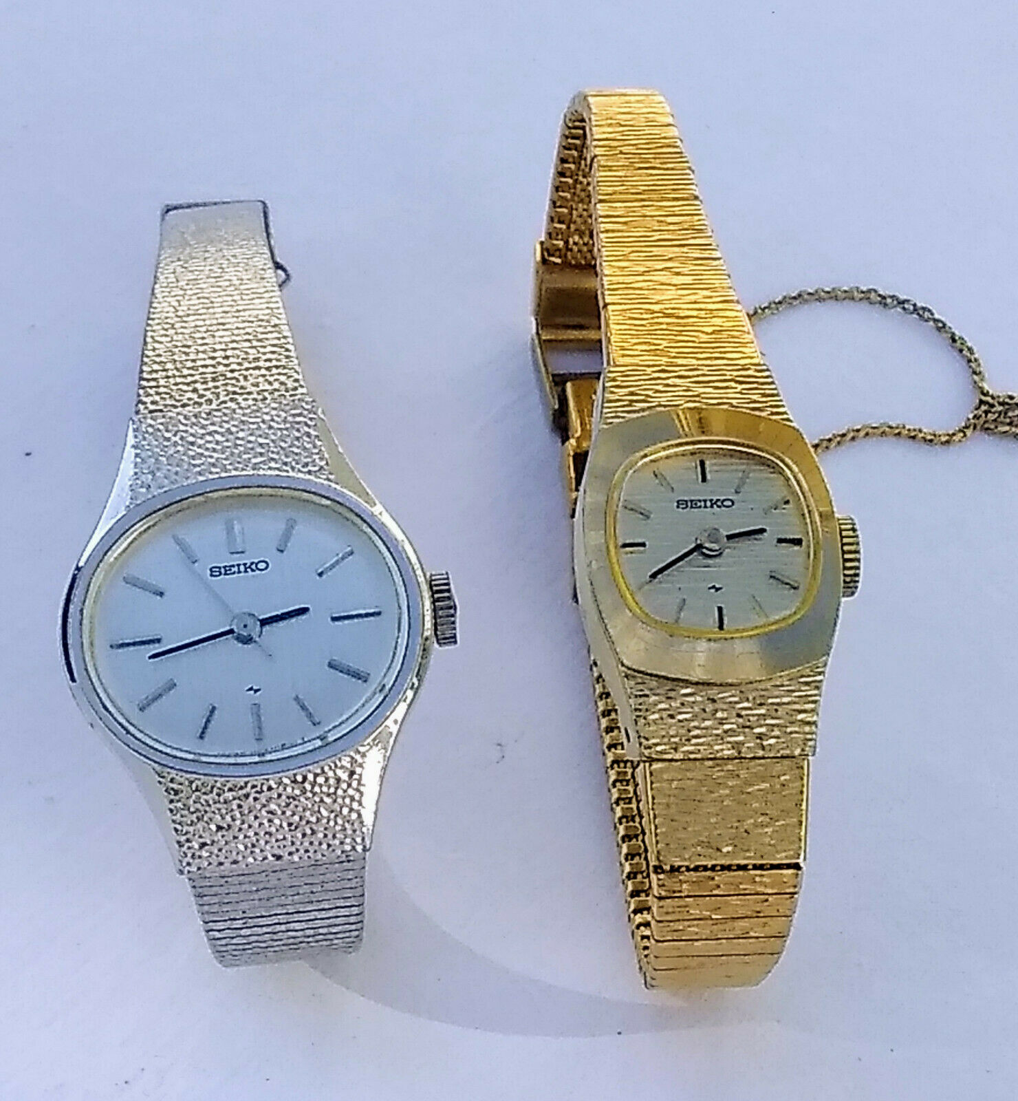 2 Vintage Seiko 17 Jeweled WORKING Women s Self Wind Watches 1104