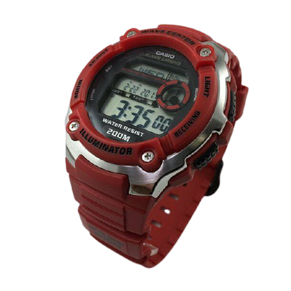New Casio WV200A4AV Men's Red Wave Ceptor Digital Multi Function Wrist