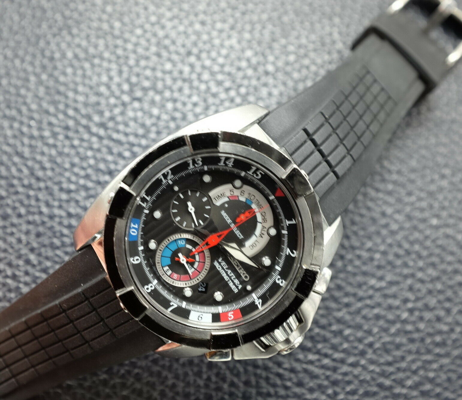 SEIKO Velatura Yachting Timer ブラック Seiko Velatura Yachting Timer and Women's Chronograph
