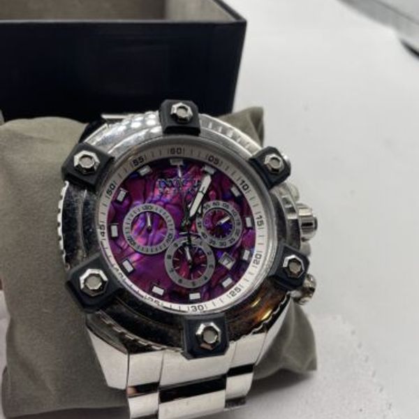 Invicta Men’s Reserve Grand Octane 56mm 24324 Purple dial. No reserve ...