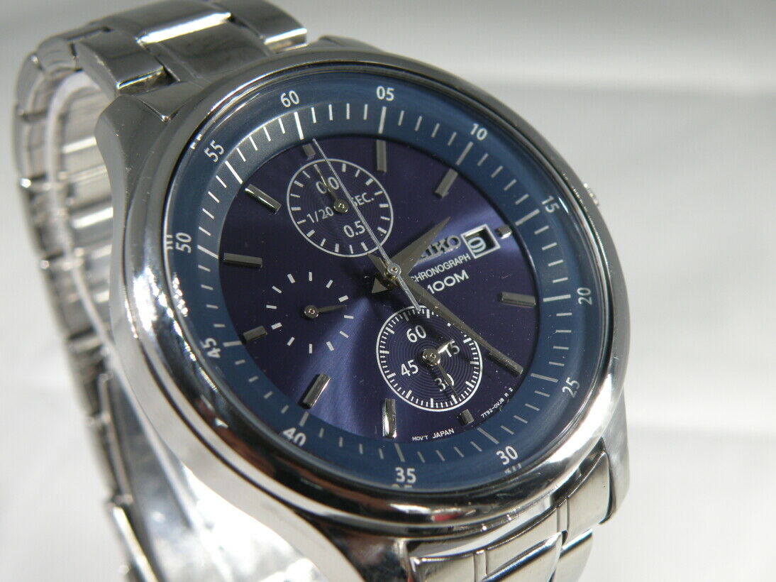 MEN'S SEIKO 7T92-0NY0 CHRONOGRAPH WATCH - VERY GOOD COND. - BOXED - PLEASE  READ | WatchCharts