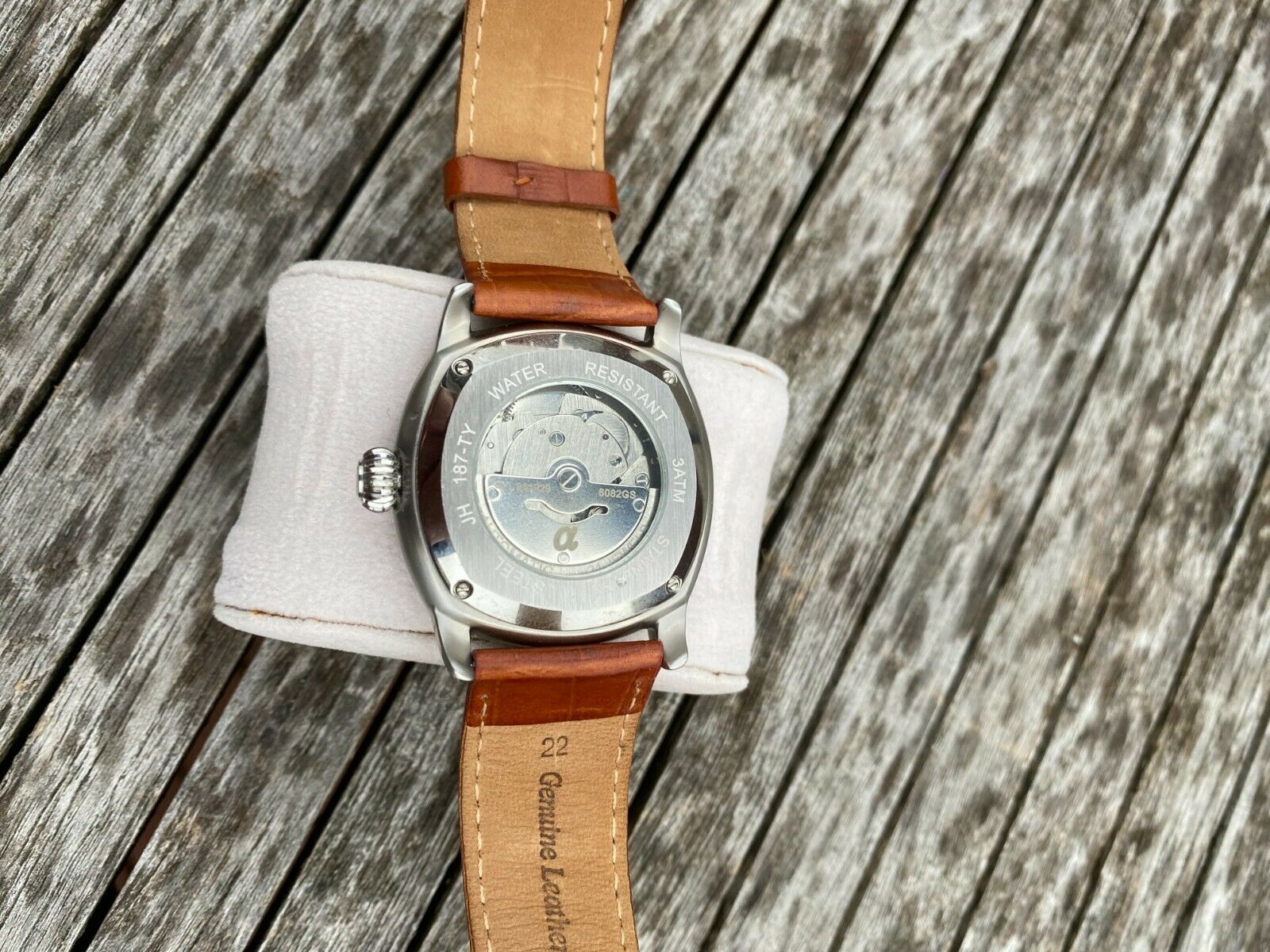 Rare Vintage Alpha Jump Hour Automatic Watch Stainless Steel JP