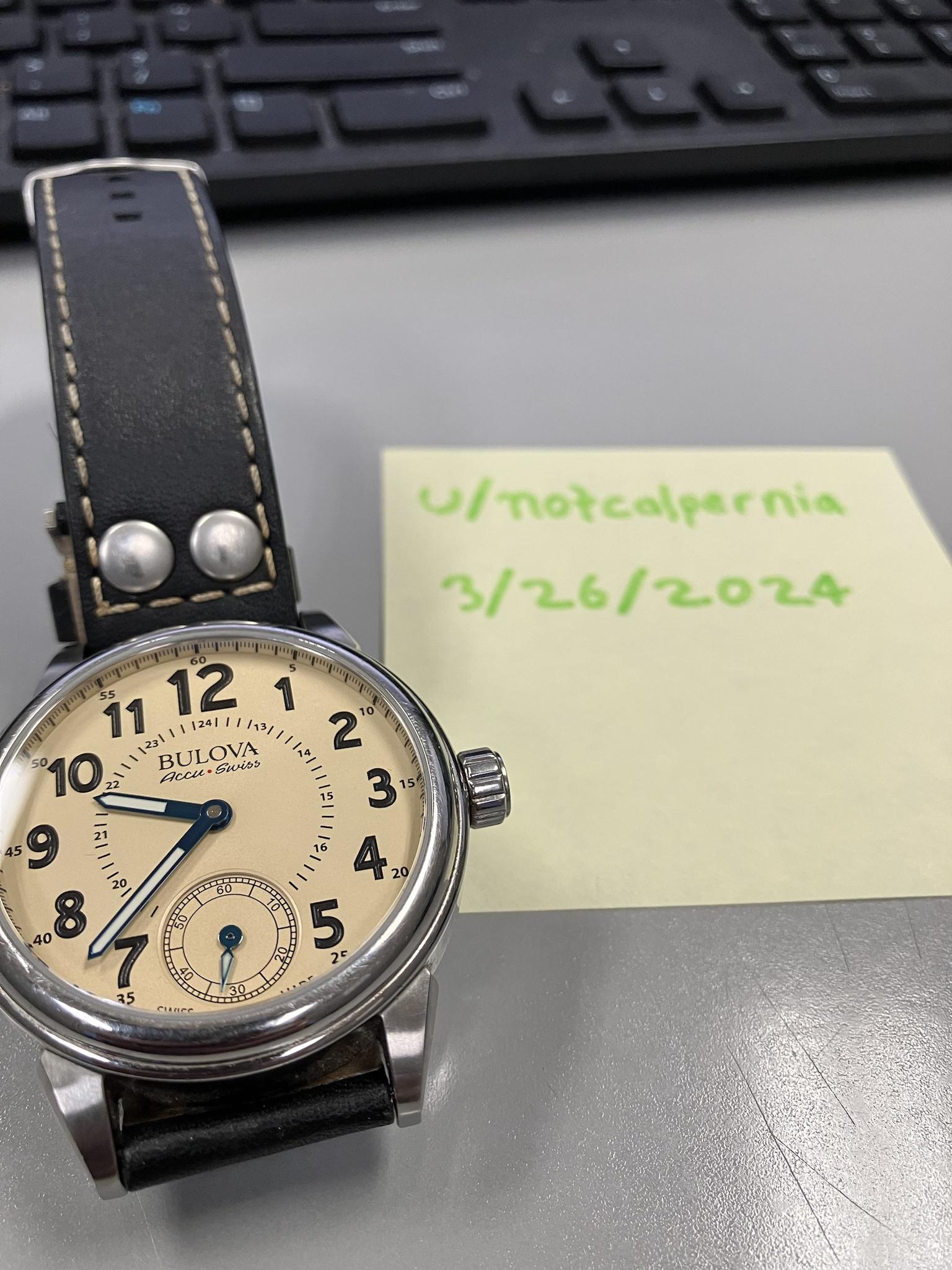 WTS Bulova AccuSwiss Gemini WatchCharts Marketplace