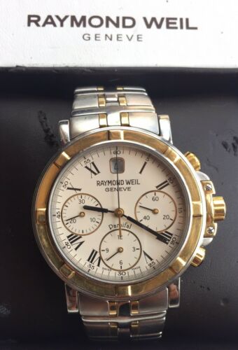 Raymond Weil Parsifal-7230 SS/18k Gold 47J Swiss Made Automatic Chronograph  44mm | WatchCharts