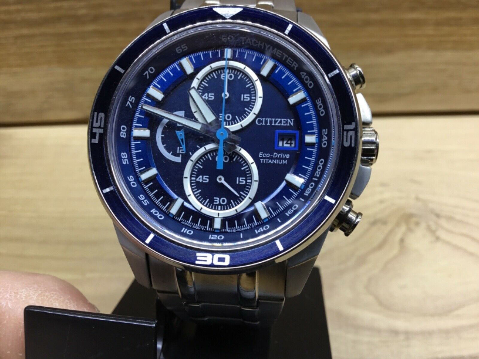 NEW Citizen Men's Eco Drive B612-R007700 Titanium Blue Dial