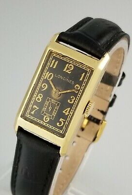 VINTAGE LONGINES 14K SOLID GOLD MENS WRIST WATCH CALIBER 25.17