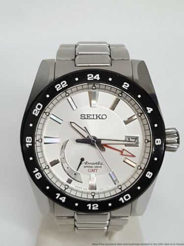 Seiko Ananta GMT SNR019 5R66 Cal Spring Drive Watch Box Papers