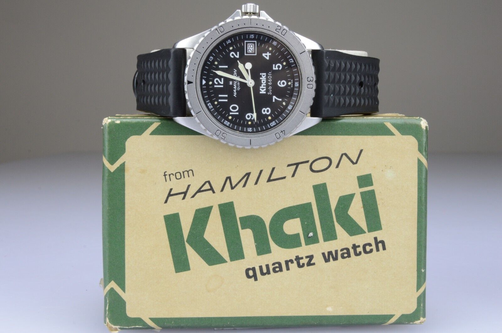 Hamilton Khaki Sub 660ft Quartz Ref.9369 Date 39mm Mov.955114 Eta 