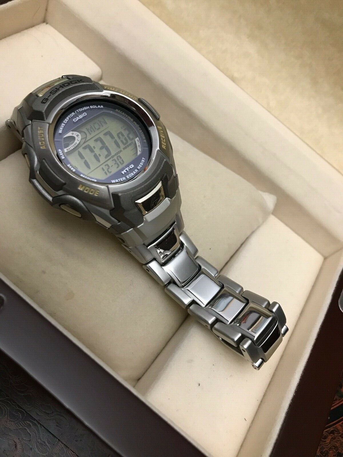 ミシャコシャ　プレート　2011年製 Casio G-Shock MT-G MTG-900 Module 2639 Tough Solar Steel Bracelet