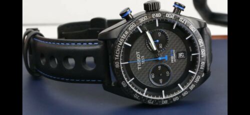 Tissot Automatic Watch Men T100427A PRS 516 Black Blue WatchCharts