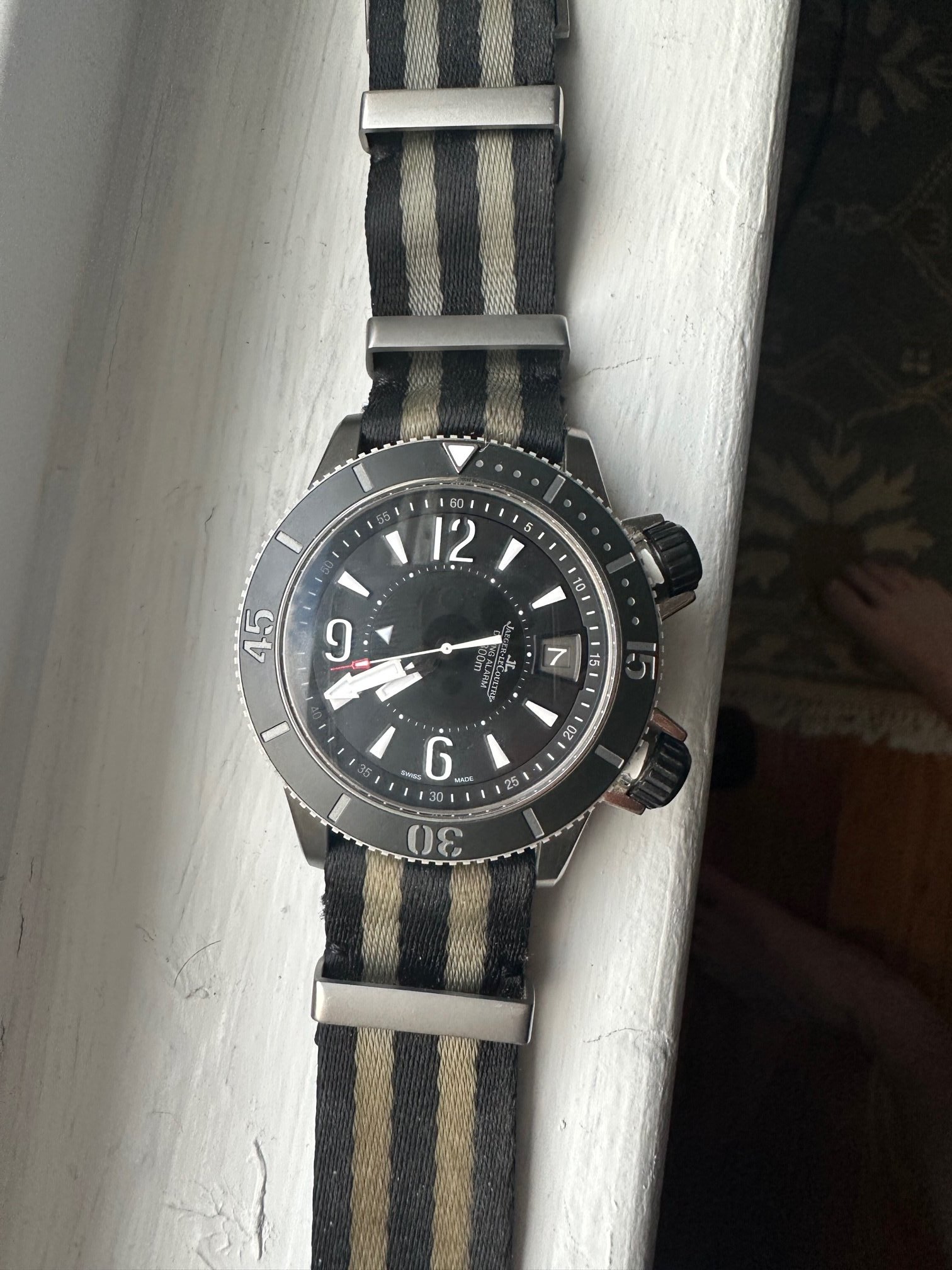 6 699 USD FS Jaeger Le Coultre JLC Navy Seals Alarm Ti Ceramic