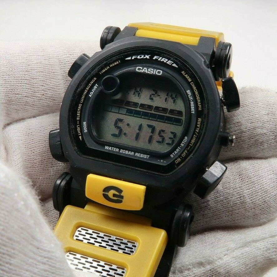 CASIO G-Shock DW-003 FOX FIRE NEW BATTERY / NEEDS BEZEL Watch