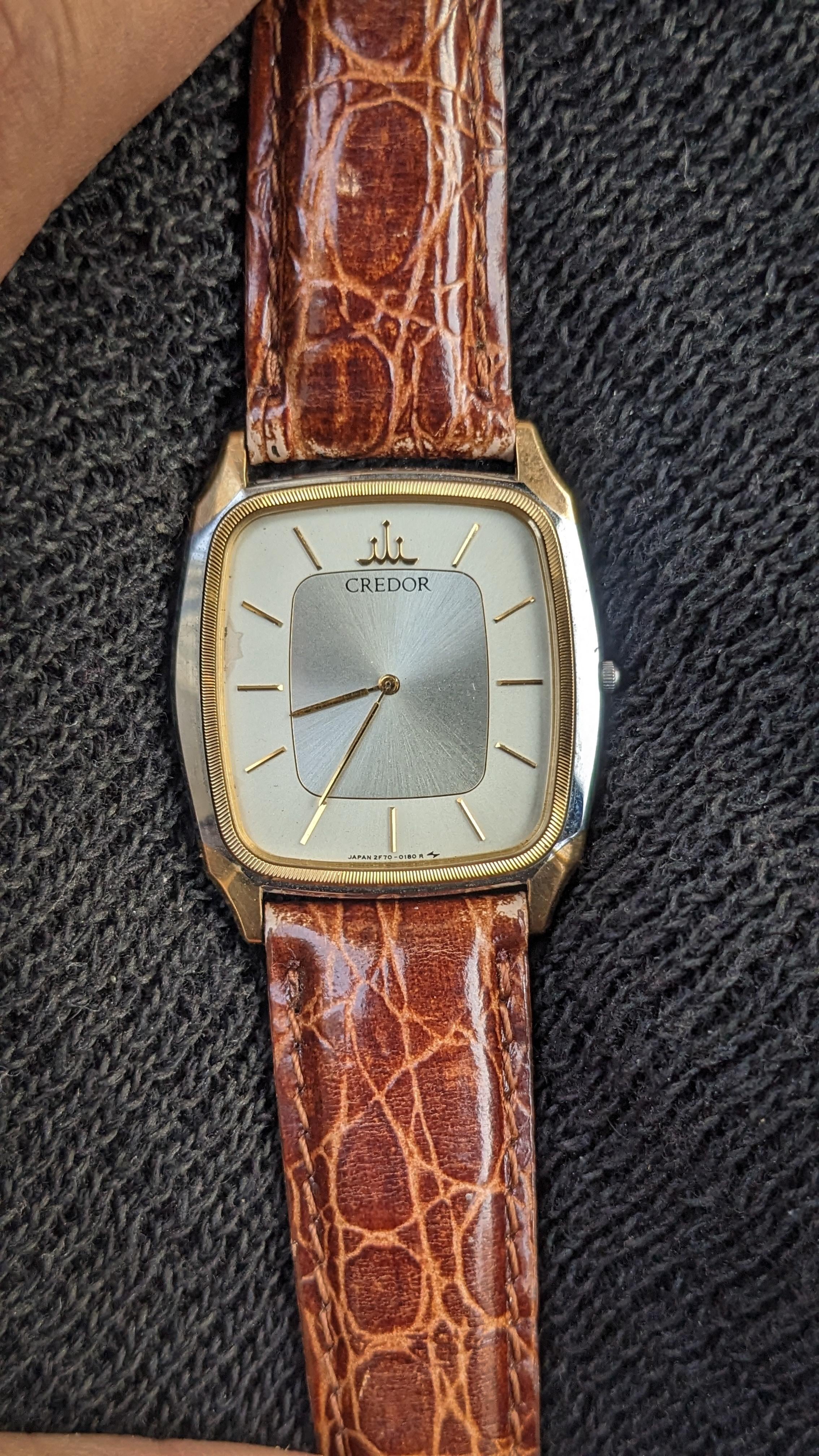 O5〇【QZ/不動品】SEIKO CREDOR セイコー クレドール 3針 8J86-6A00 