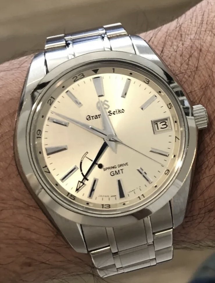 3 149 USD Grand Seiko SBGE205 GMT Spring Drive WatchCharts Marketplace