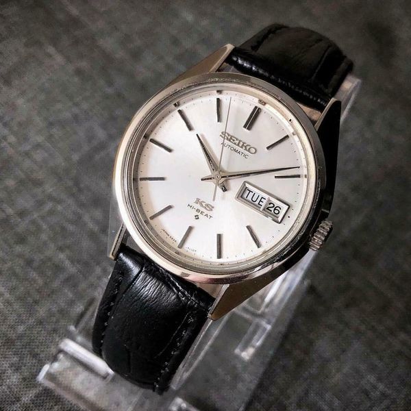 Vintage Seiko KS King Seiko 5626-7111 HI-BEAT Silver Dial Automatic Men ...