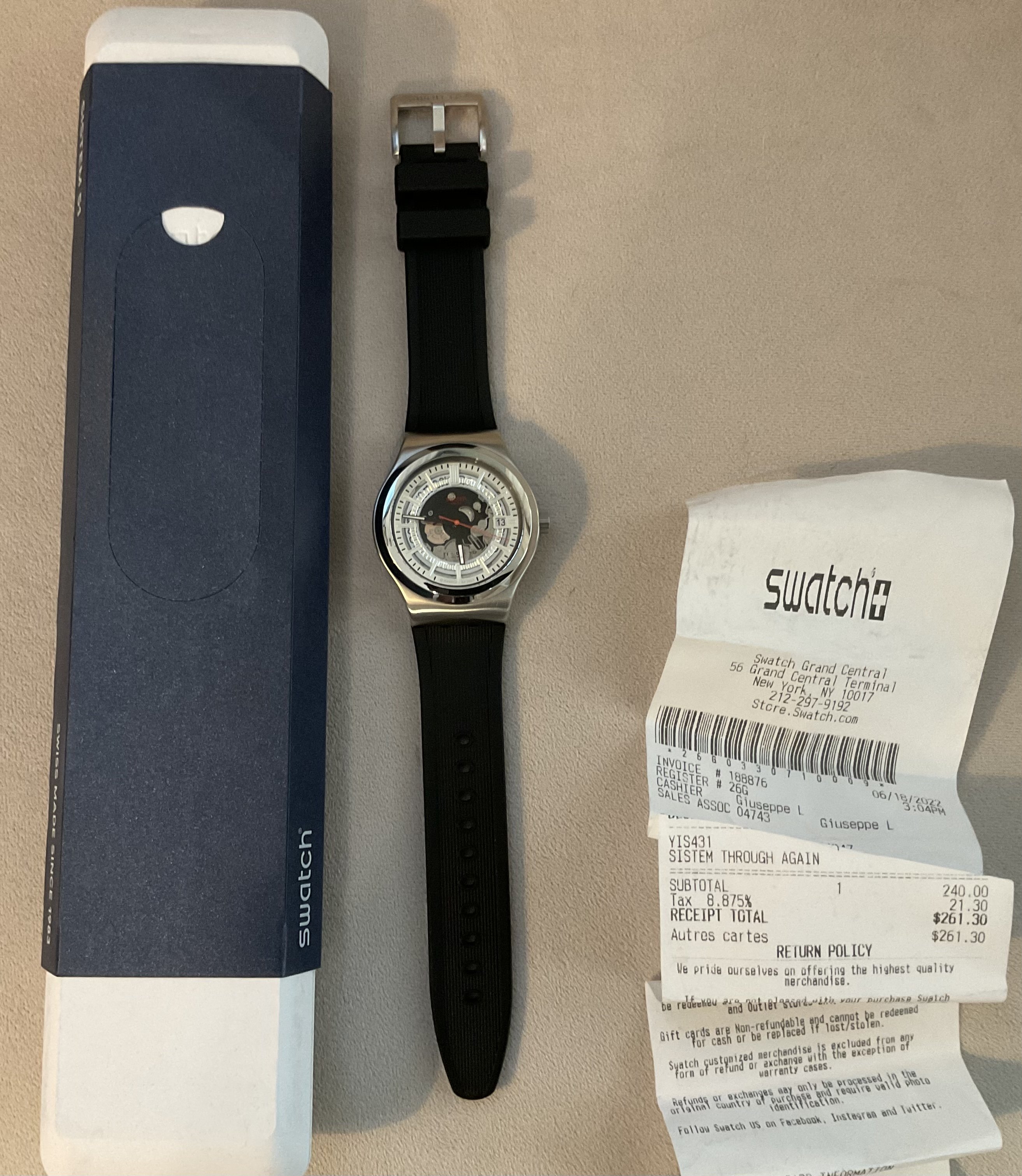 155 USD] SWATCH SISTEM THROUGH AGAIN AUTO | WatchCharts Marketplace