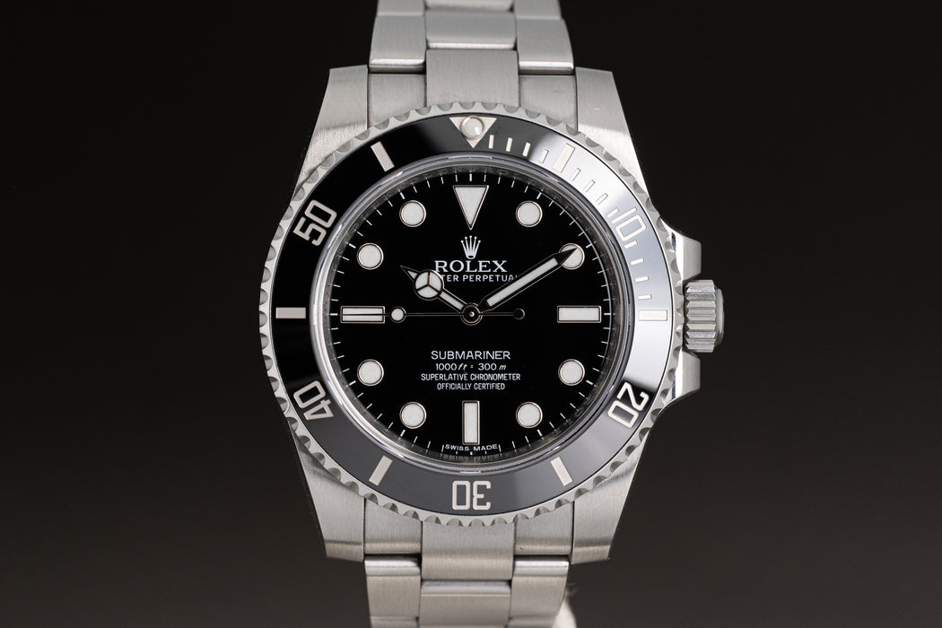 FS 2016 Rolex Submariner 114060 with Box WatchCharts