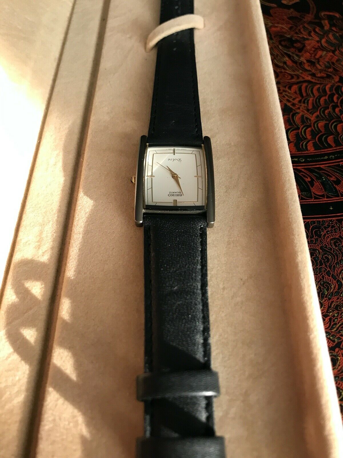 Seiko Dolce 7321-5830 CERAMIC Dress Quartz Watch 1985