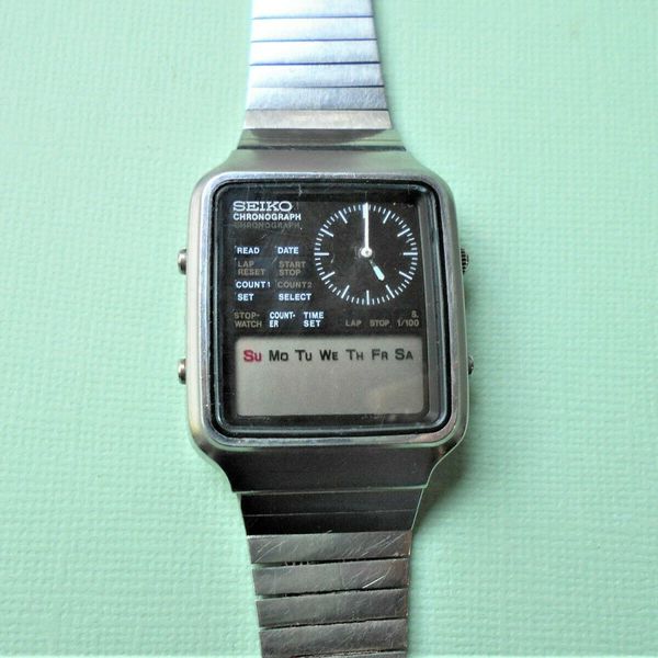 Vintage Seiko H127-5000A LCD Chronograph Watch Non Runner For