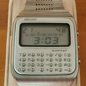Seiko C153-5007 Kalkulator Armbanduhr Taschenrechner vintage CALCULATOR LCD  UHR | WatchCharts