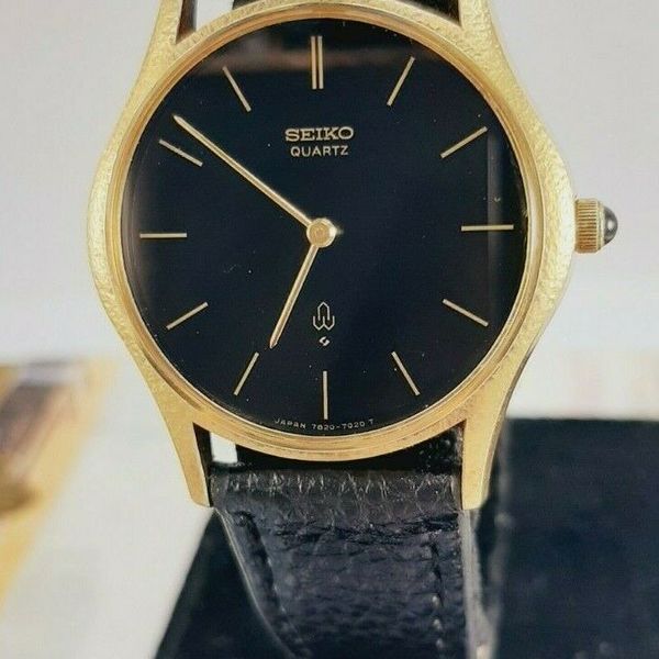 Seiko 7820-7010 Black Dial Dress Watch | WatchCharts
