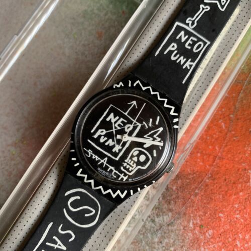SWATCH 'BAD TRIP' (GB206) SKULL - NEO PUNK Jean-Michel Basquiat