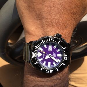 SOLD: Seiko 'night' monster Purple - SZEN010 | WatchCharts