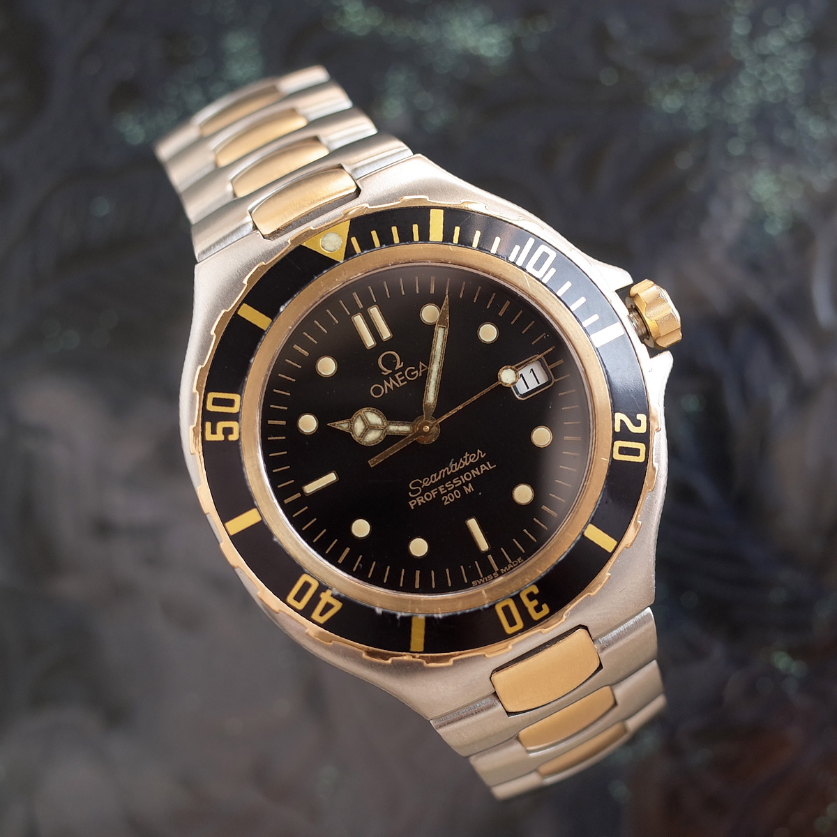 Omega Seamaster 396.1042 Professional 200 Date Combi Black Dial 