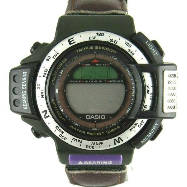 Rare Vintage CASIO PRO TREK DPX-500 Triple Sensor Men's Watch