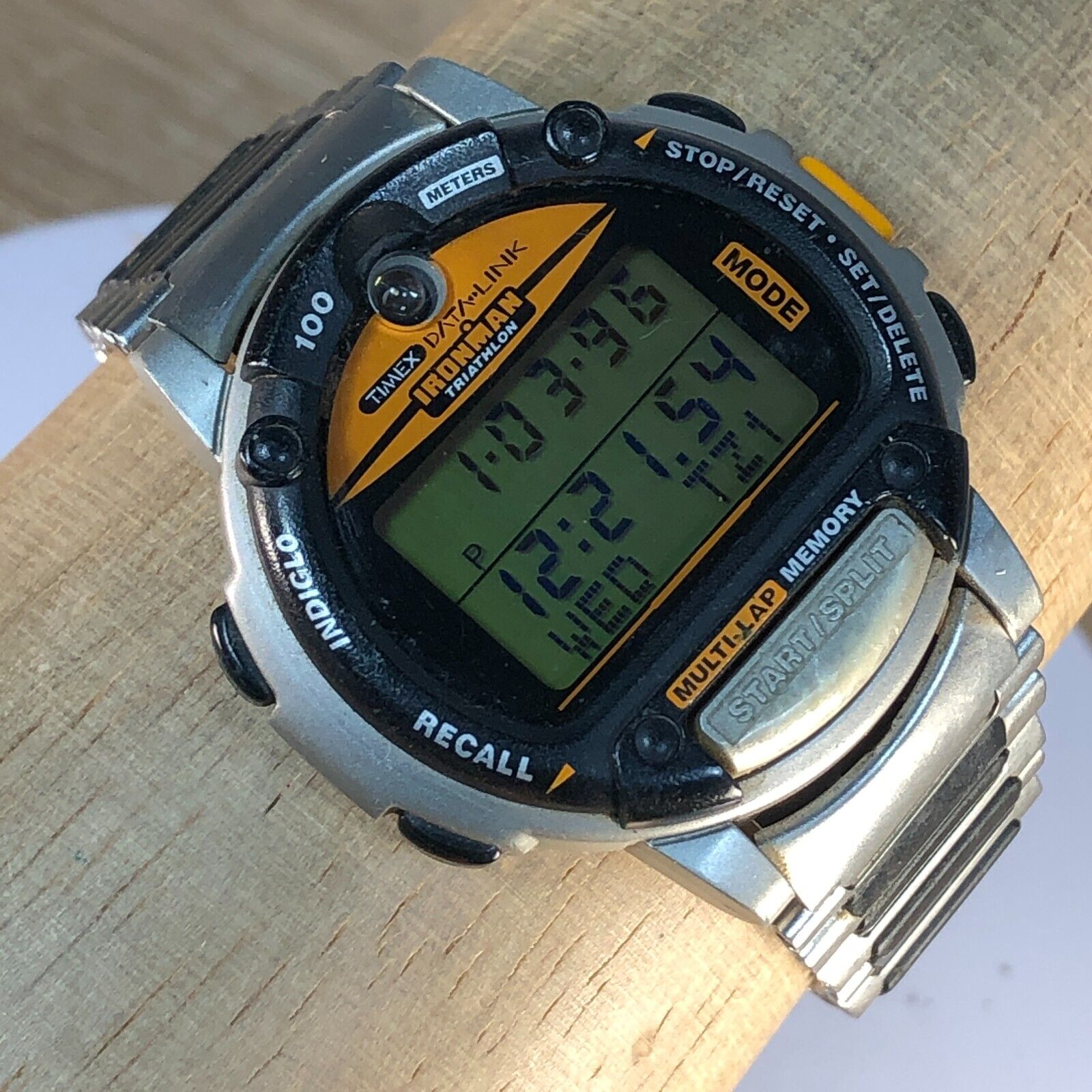 Vintage Rare Timex Data Link Ironman Triathlon Multi-Lap Digital Watch |  WatchCharts Marketplace