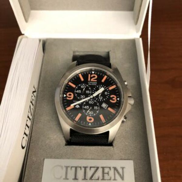 Citizen Eco Drive Titanium Chronograph H500 K006937 Watch EUC | WatchCharts