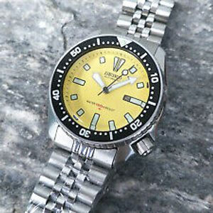 【2025年】エレガントファッションを上品に着 4205-0155 DIVER SEIKO VINTAGE YELLOW UNISEX AUTOMATIC MOD その他