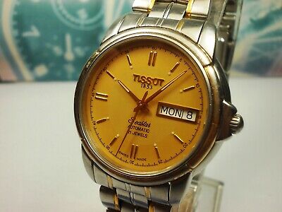 TISSOT 1853 SEASTAR DAY DATE 2 TONE AUTOMATIC MEN S WATCH