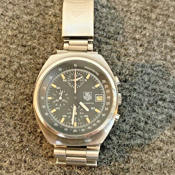 TAG HEUER TACHYMETRE AUTOMATIC, DATE 510 500/12 STAINLESS STEEL WATCH
