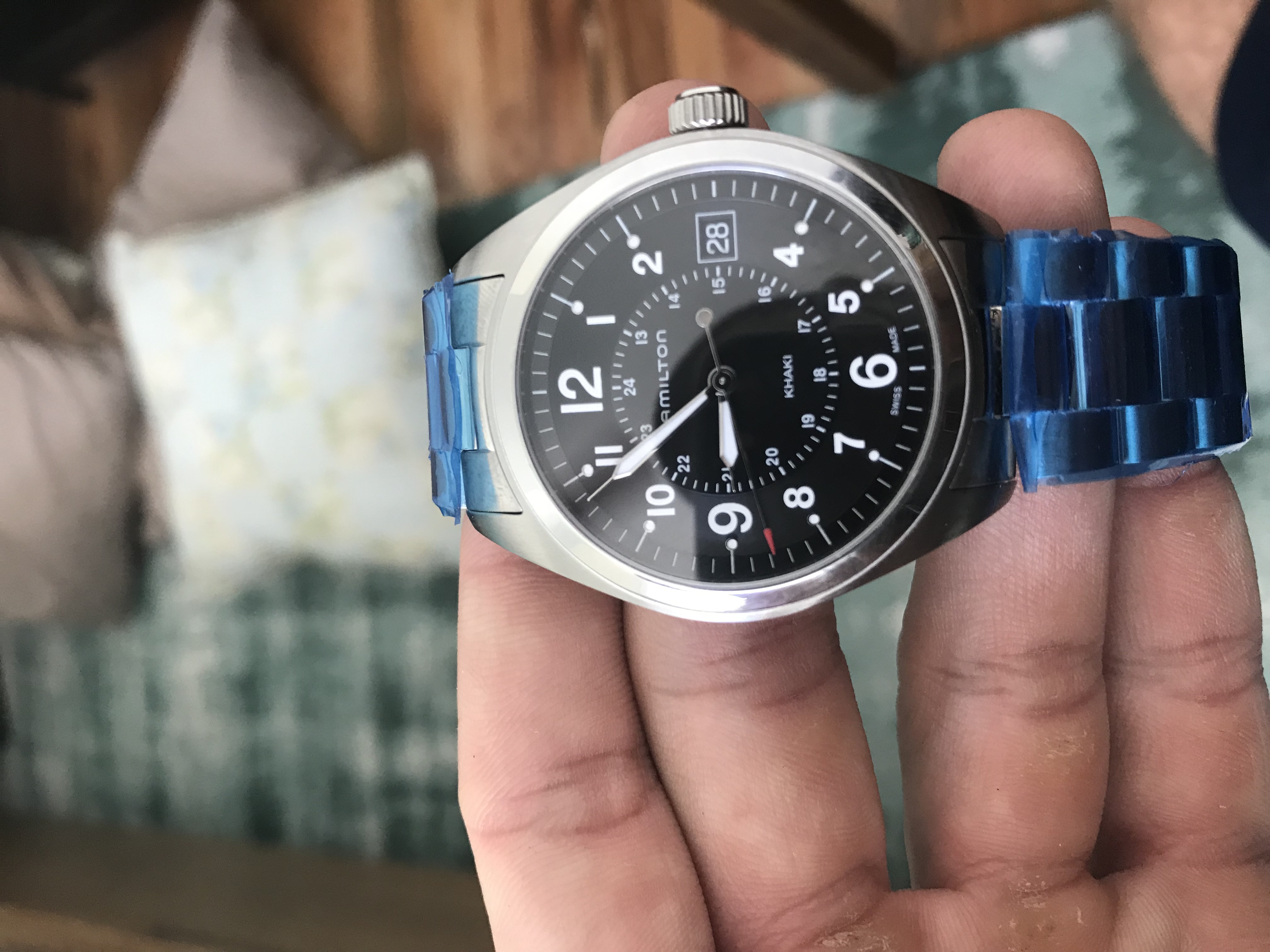 FS: Hamilton Men's 'Khaki Field' Swiss Quartz on Stainless Steel ...