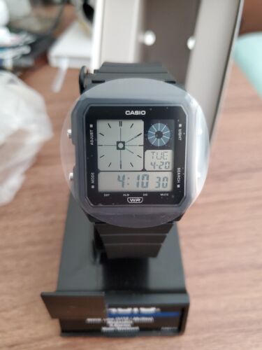 Casio LF-20W-1ACF Black 3551 Quartz Watch, World Time, Chronograph