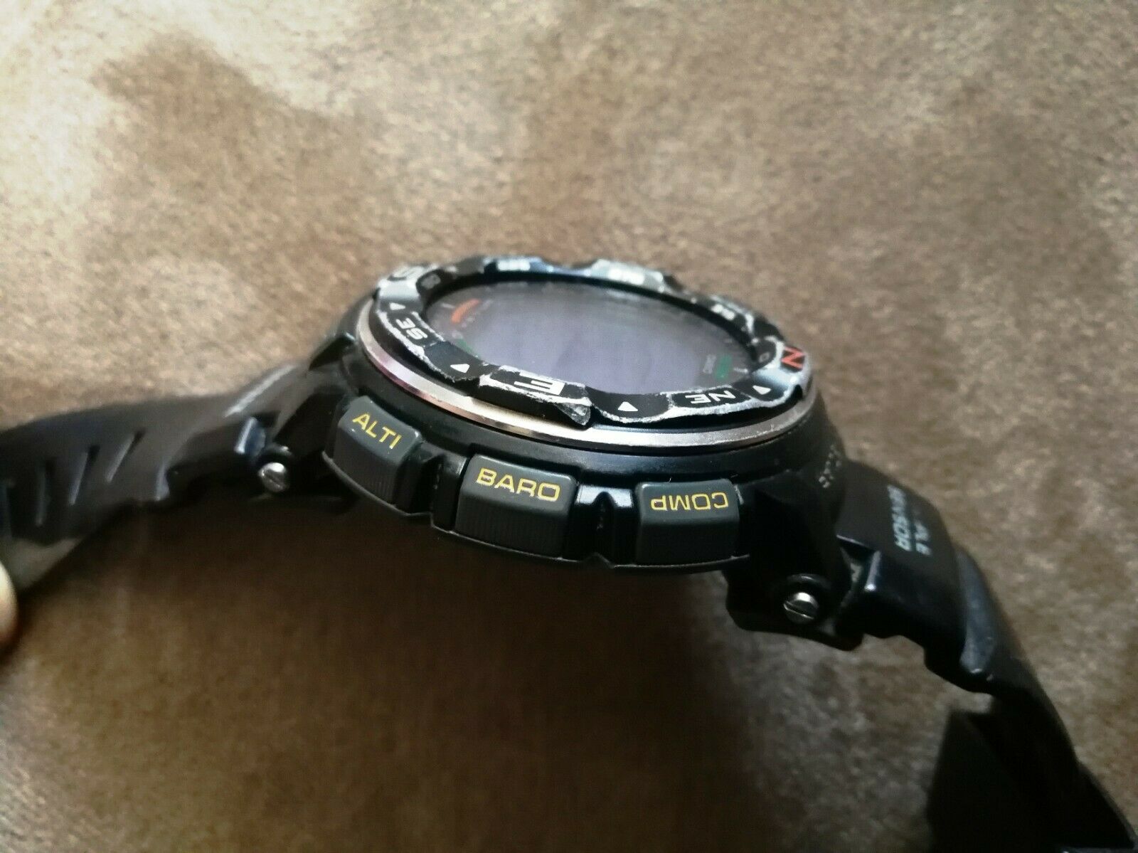 casio pro trek tough solar prg 250 triple sensor lcd watch module 3259 rare WatchCharts Marketplace