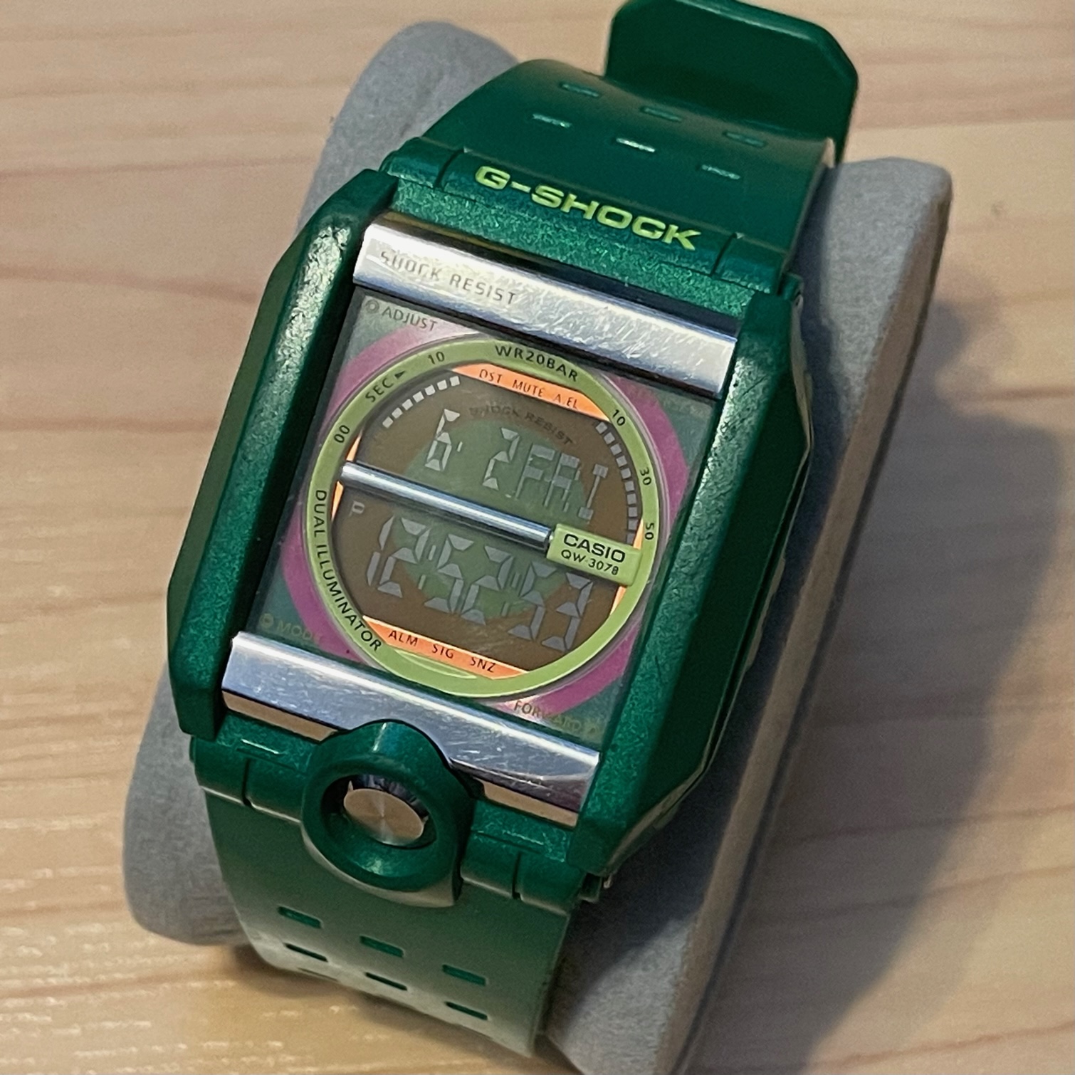 WTS] Casio G-Shock G-8100D-3 Vintage Dual Illuminator Rare Green