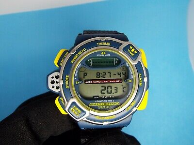 Vintage SEIKO Digital Watch SKI THERMO GIUGIARO S820-6000