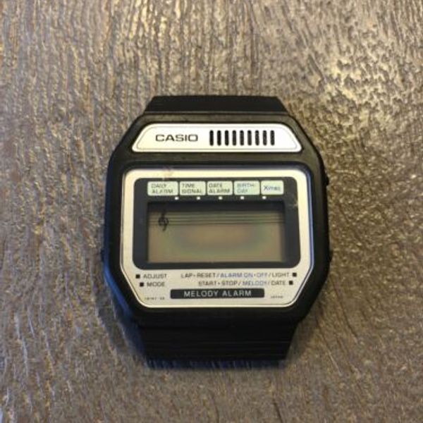 Vintage Casio Melody Alarm Wrist Watch, For Parts Or Repair