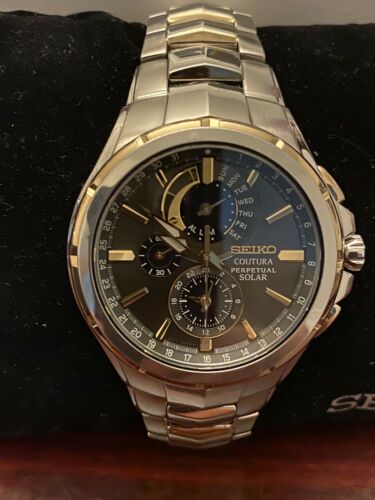 seiko perpetual solar chronograph v198