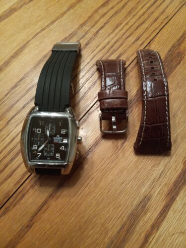 CASIO OCANUS クロノグラフ 2714 oc 502 Casio Oceanus Chronograph Black vintage watch OC-502 2714