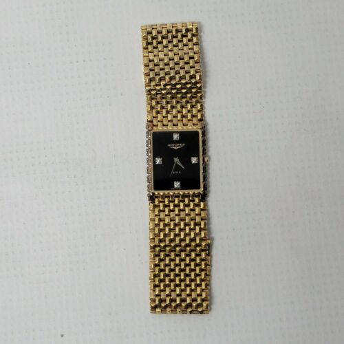 Longines QWR HT1965 Swiss 1500 Gold Rectangular Dress Watch